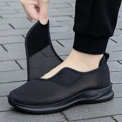 Man Women Orthopedics Wide Feet Swollen Walk Casual Shoes Unisex Thumb  Adjusting Soft Comfortable Diabetic Shoes Black 36-46