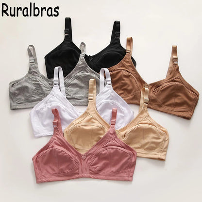 Ruralbras Sexy Women's Bras Wireless Full Coverage D/E/F for Plus Size Non Padded Comfort Soft Bra Minimizer Top Female Lingerie