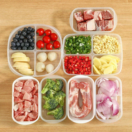 Refrigerator Food Storage Containers Sealed Box Kitchen Freezer Seal Bin Vegetable Fruit Meat Fresh Box Food Organizer