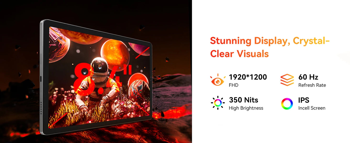 BNCF BPad Mini 8.4 inch Snapdragon SMD685 Tablet Android14 (8+8)GB RAM+128GB ROM 6050mAh Battery 4G LTE Widevine L1 2K IPS Tab