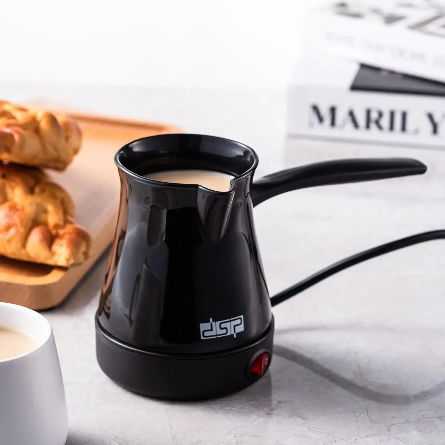 DSP Turkish Coffee Maker Pot 300ML Portable Electrical Tea Coffee Espresso Pot Boiled