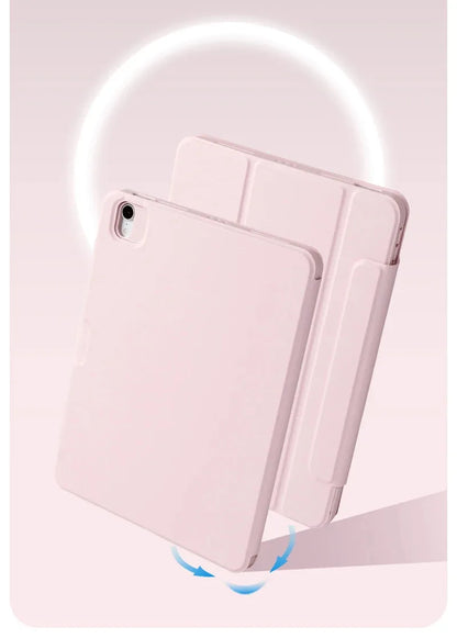 For 2024 iPad Pro11 Case M4 Pro 13" Air 6 4th 5th 12.9 Mini6 10.2 Pro 10.5 8th 9th 10th Magnetic Detachable Rotating Pencil Case