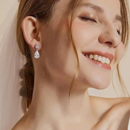 Boucles d'oreilles Taoyu en argent sterling 925 et moissanite 3 carats, pour femmes et hommes. Boucles d'oreilles pendantes en zircon, style minimaliste, bijou raffiné, diamant VVS1, cadeau idéal.