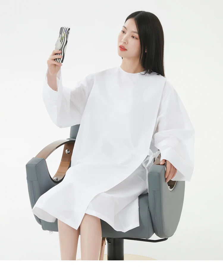 Hairdresser Robe Hair Salon Smock Hair Cutting Gown Hairdressing Cloth Barber Shop Cloaks Hair Dye Clothes Hairstylist Apron