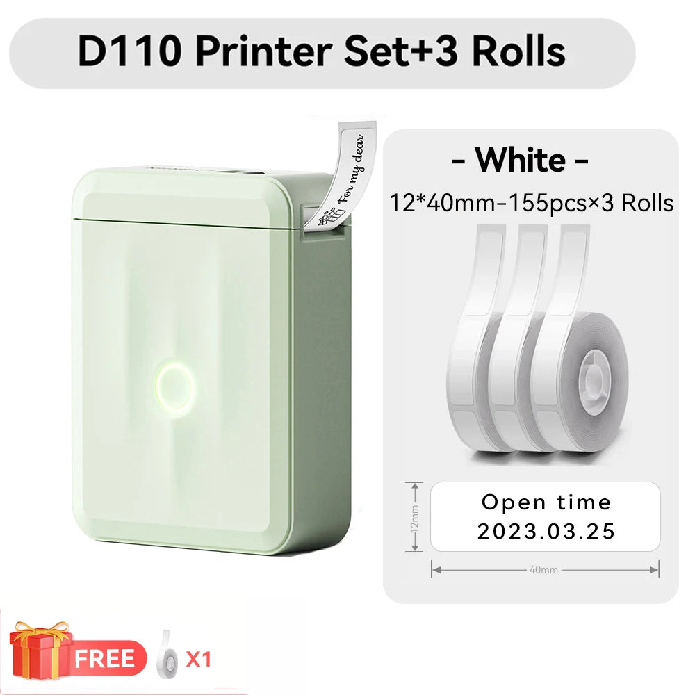 Niimbot D11 D110 D101 H1S Mini Thermal Printer Pocket Label Maker USB Bluetooth Label Stick Printer Inkless DIY Name Price Tag