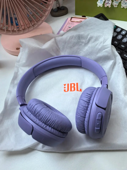 JBL Tune 520BT On-Ear Bluetooth Headphones - 57H Battery, Bluetooth 5.3, JBL Pure Bass, Lightweight, Foldable & Comfortable for