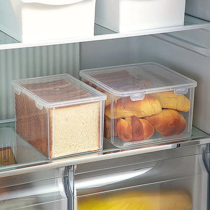 Bread Container Storage Box Kitchen Dispenser Bread Boxes Baking Bread Cake Containers Airtight Box Refrigerator Clear Kitchen