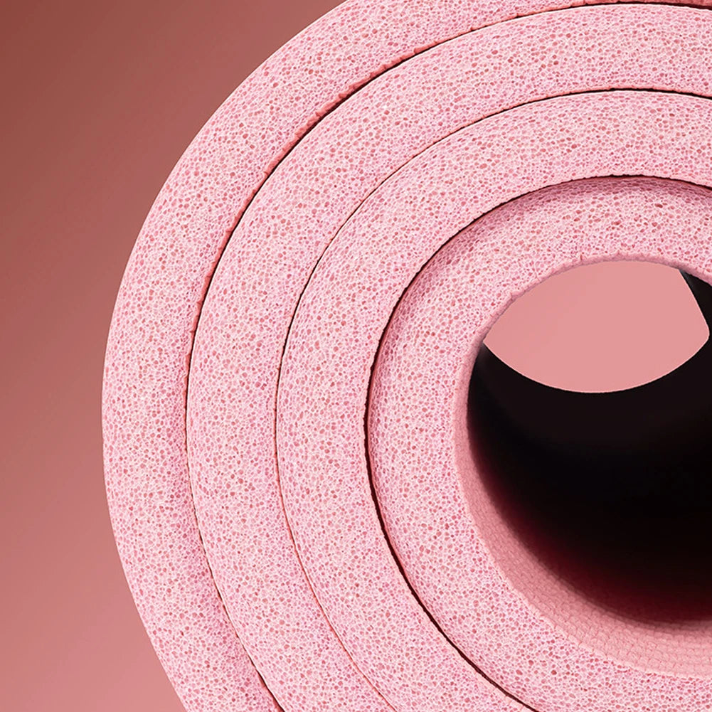 Yoga Mat Non Slip Exercise Mat Thick Solid Color Fitness Mat Yoga Workout Mat Multi-Function for Home Gym