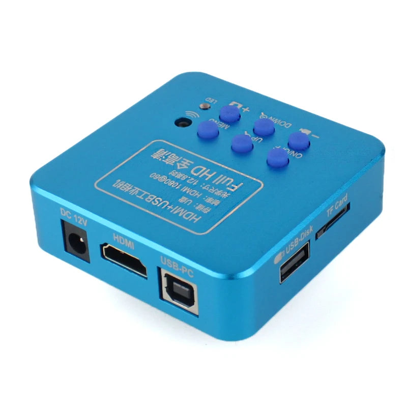 55MP 48MP 4K 1080P HDMI USB Video Microscope Camera 1-130X Infinitely Far C Mount Lens LED Light for Digital Image Acquisition