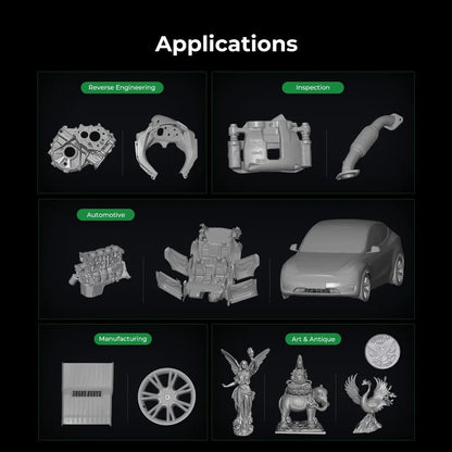 Creality Raptor Pro 3D Scanner 22+7 Blue Laser Line / NIR Light 0.02mm Accuracy 60FPS Anti-Shake Tracking 24Bit Color Scanning