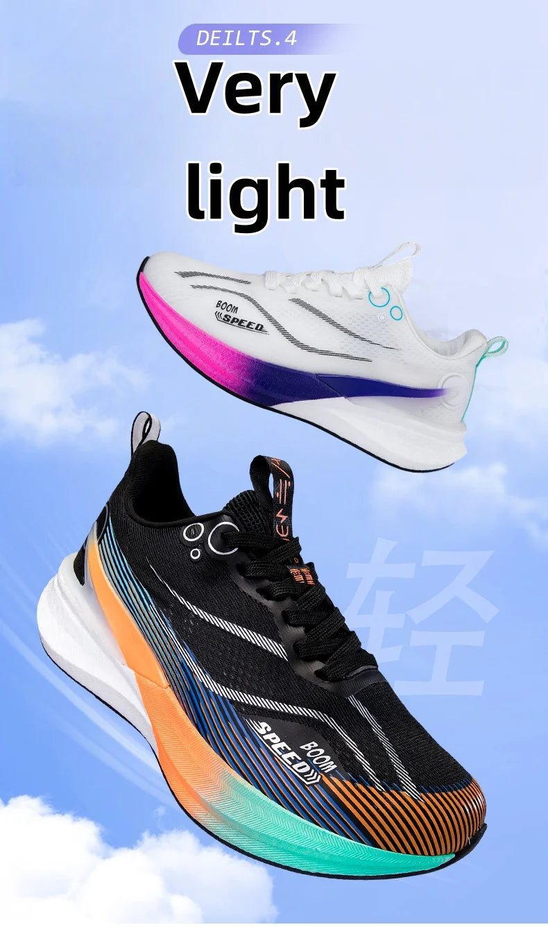 2025 Men's And Women's Professional Carbon Board Marathon Running Shoes Shock Absorption Ultra-light Stable Support Sports Shoes