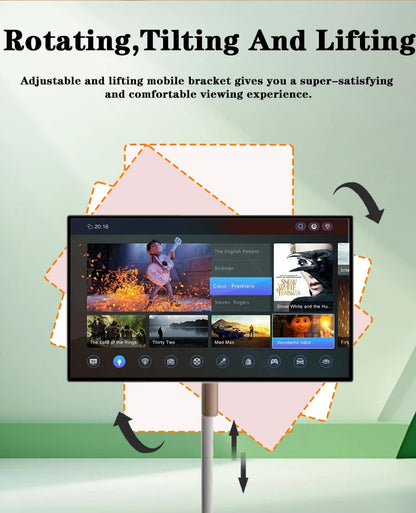Téléviseur intelligent interactif 24 pouces avec écran tactile, salle de sport et jeux en direct
