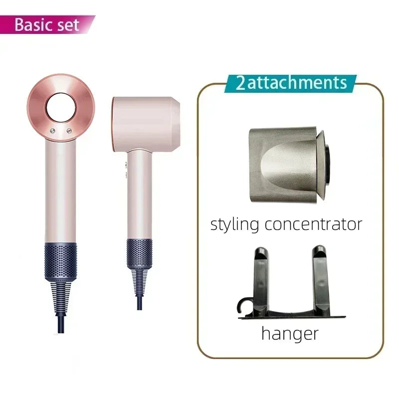 2025 Super Hair Dryer 220V Leafless Hair Dryer Personal Hair Care Styling Negative Ion Tool Schedule Negative Ion Electric Dryer