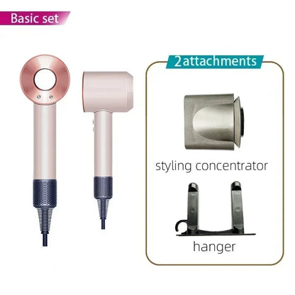 2025 Super Hair Dryer 220V Leafless Hair Dryer Personal Hair Care Styling Negative Ion Tool Schedule Negative Ion Electric Dryer