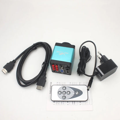 55MP 48MP 4K 1080P HDMI USB Video Microscope Camera 1-130X Infinitely Far C Mount Lens LED Light for Digital Image Acquisition