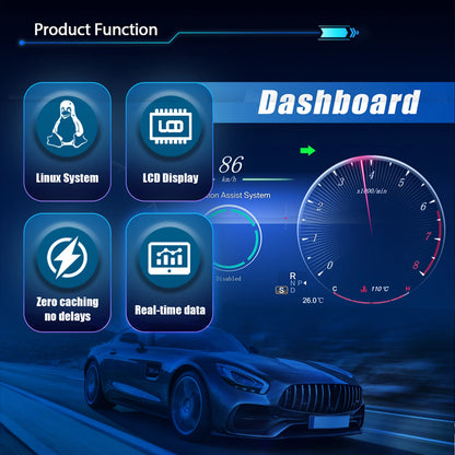 12.3''  Instrument Paneel Cockpit For  Benz C GLC S205 W205 V205 117 X253 2015-2018 Ntg5.0 4.5 5.5Auto Digital Dashboard Cluster