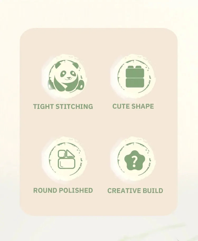 Blocs de construction Panda mignon et miniature à assembler soi-même, style chinois, jouet éducatif pour enfants.