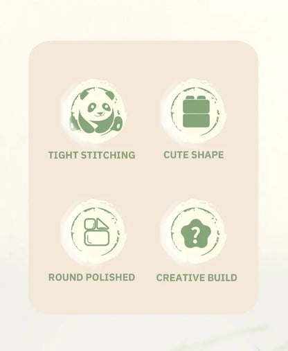 Blocs de construction Panda mignon et miniature à assembler soi-même, style chinois, jouet éducatif pour enfants.