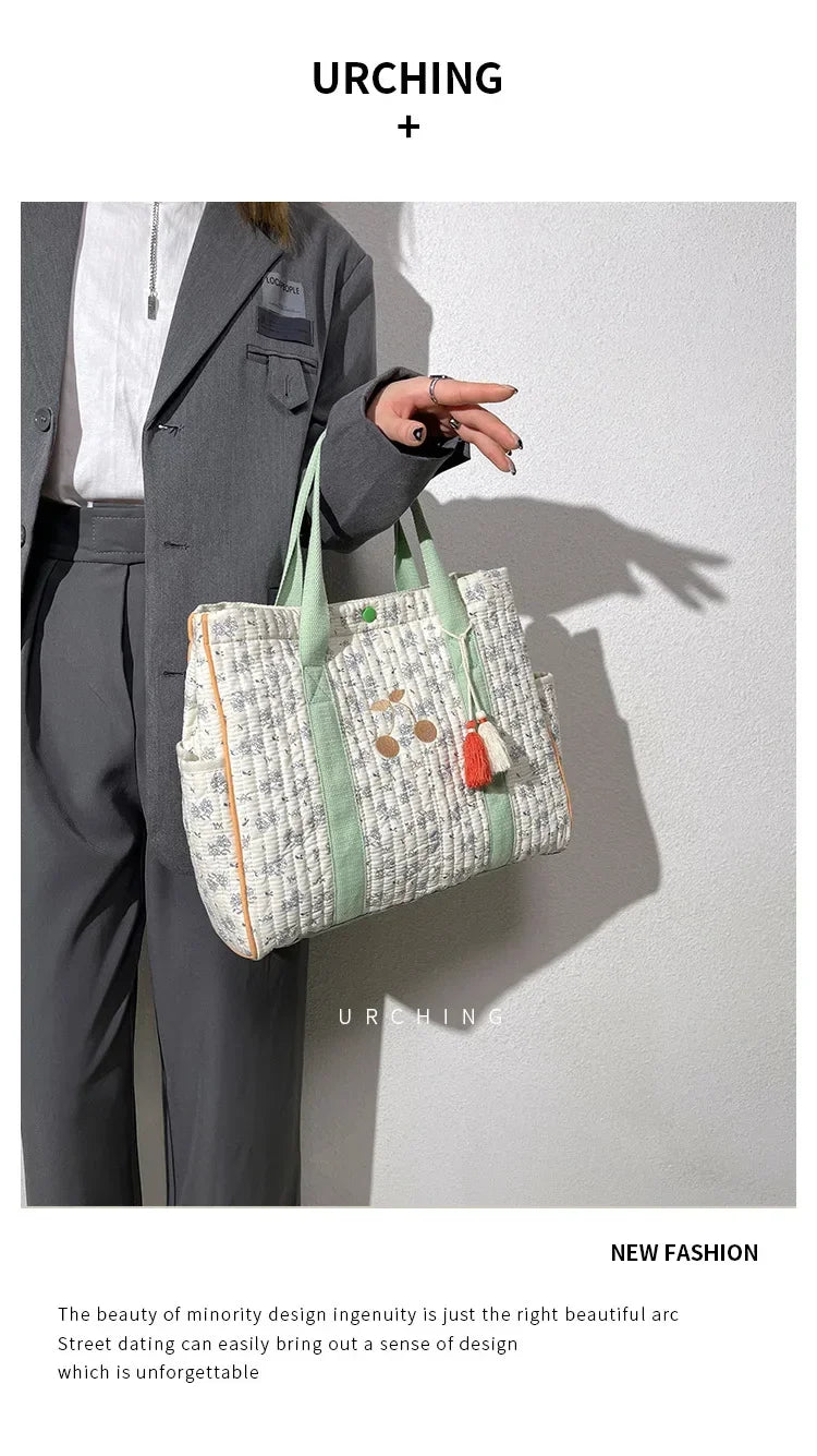 Diaper bag Mommy nappy Bag Large Capacity Tote Bag  Luxury Designer Bag Mother and Baby Bag Floral Messenger Diaper Bag