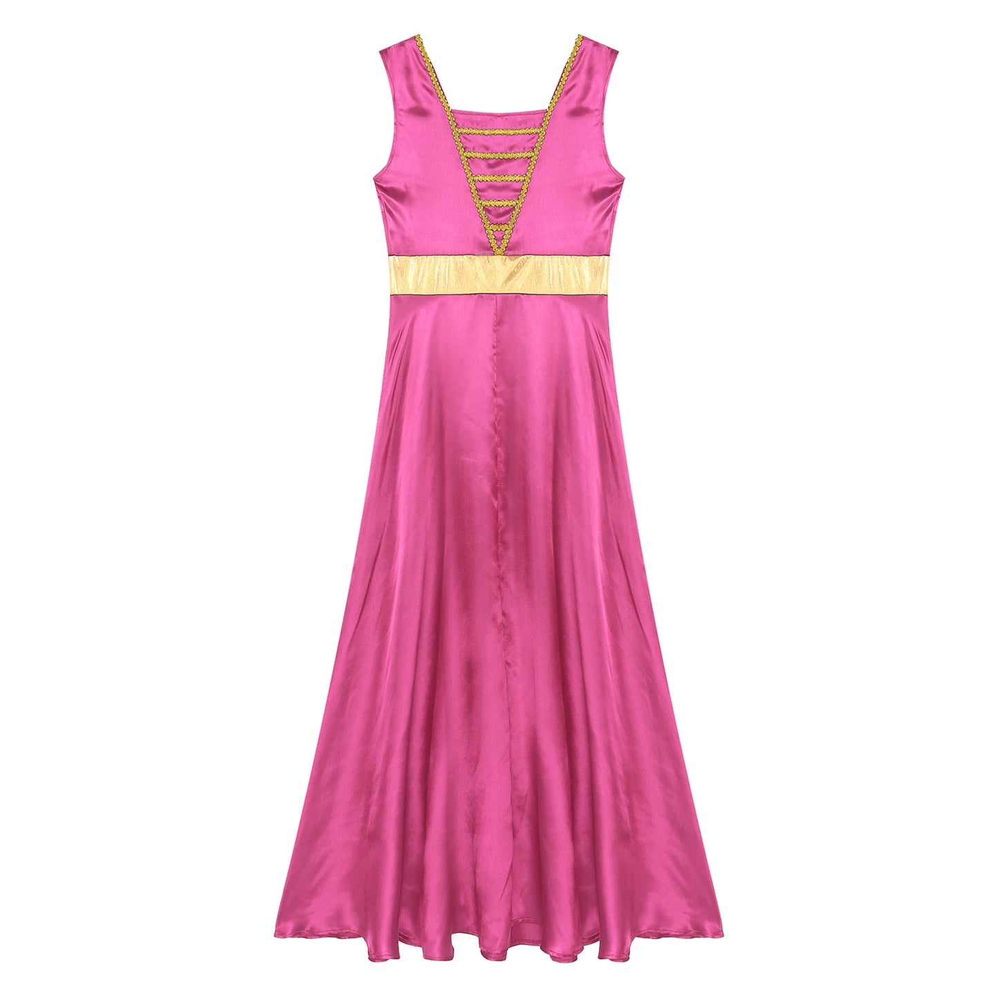 Women Robe Praise Lyrical Dance Dress Church Choir Worship Liturgical Performance Costume Sleeveless Tunic Gown Dancewear Clothe