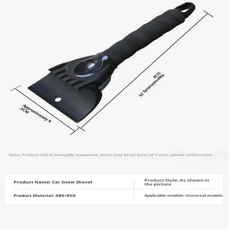 Grattoir à glace polyvalent pour voitures, déneigement du pare-brise et des portières, outil de dégivrement pour l'hiver, accessoires de nettoyage automobile