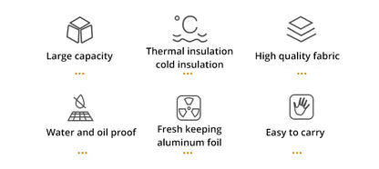 Insulated Lunch Bag Insulation Bento Pack Aluminum Foil Rice Bag Meal Pack Ice Pack Student Bento Lunch Handbag Insulation