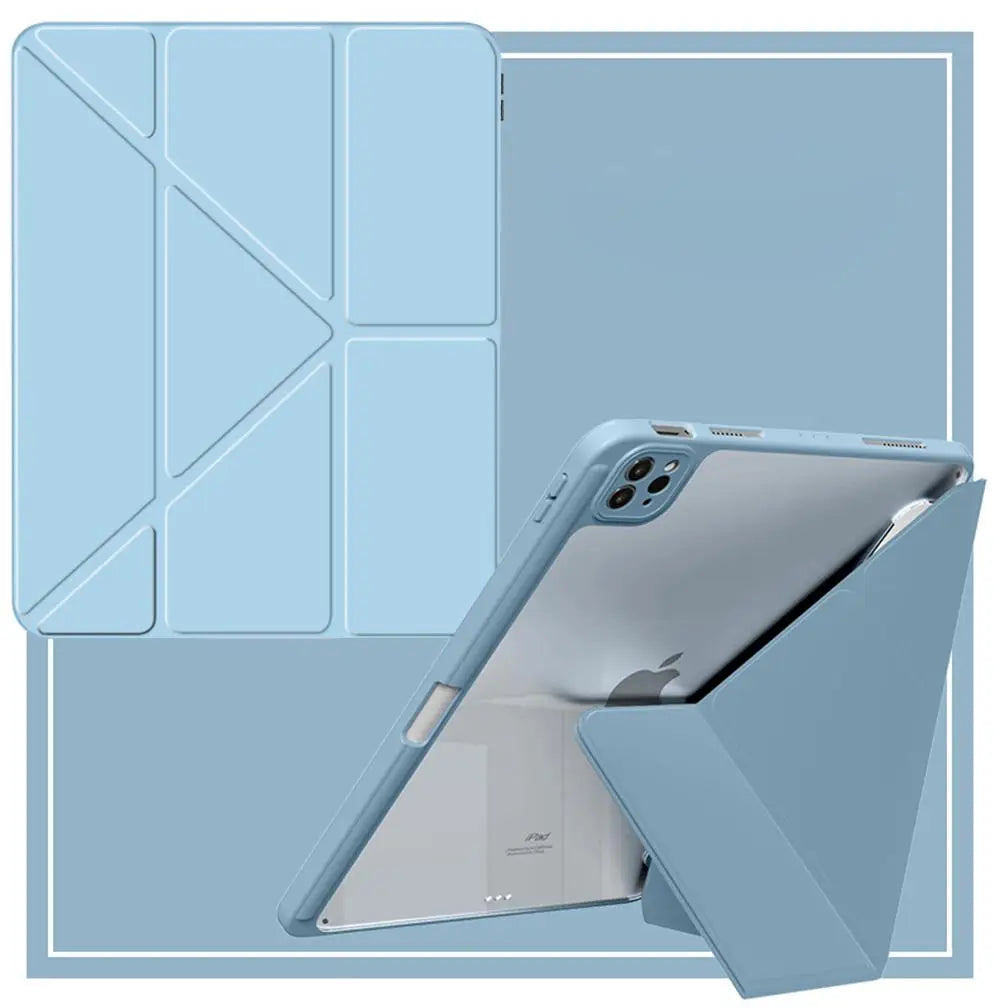 For iPad Case 2024 Air 11 13 M2 Pro 11 13 for 10 Gen Pro 10.5 10.2 9th 8th 6th 5th 9.7 Mini 6 Acrylic Smart Case with Pen Holder