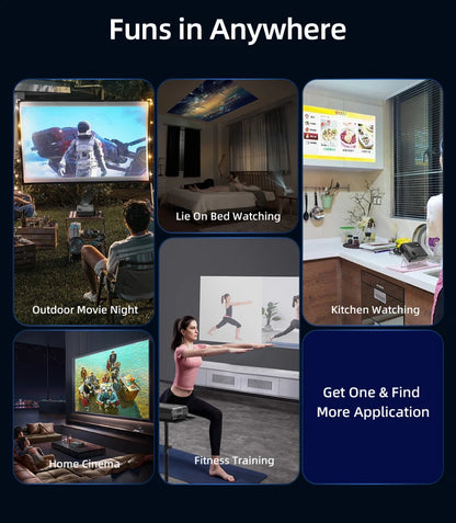 projector Portable 4K UHD HDR10 Home cinema Movie Google TV certified Gaming Outdoor MEMC Dust proof