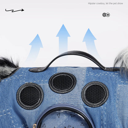 Pet Backpack for Dogs Breathable Pet Harness for Small Medium Large Dogs Portable Cycling Dog Carrier