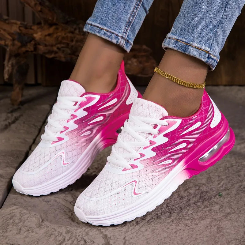 YRZL Women Sneakers Shoes Breathable Lightweight Running Shoes Non Slip Wear Resistant Comfortable Women's  Walking Shoes