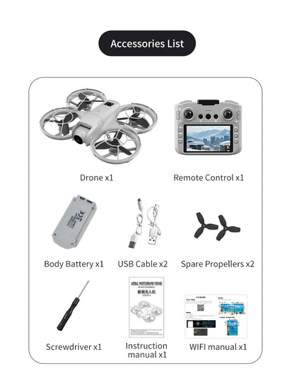 H137 PRO RC Drone 4K Professional HD Aerial 180° Dual Camera Photography Brushless Screen Remote Control Aircraft Quadcopter Toy