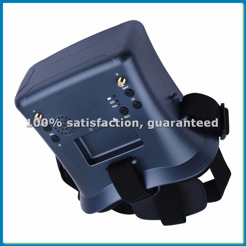 008D FPV Goggle 5.8GHz 40Ch Receiver with DVR 3.7V/2000MAh Battery 4.3 Inch HD LCD 16: 9 for Racing Drone BWhoop Drone-ABWO