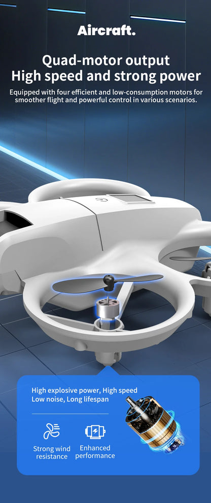 New H135 Mini Drone WIFI FPV Hover Professional 4K Camera Pocket Coloful Lights Dron Rc Plane Foldable Quadcopter RC Toys Gifts