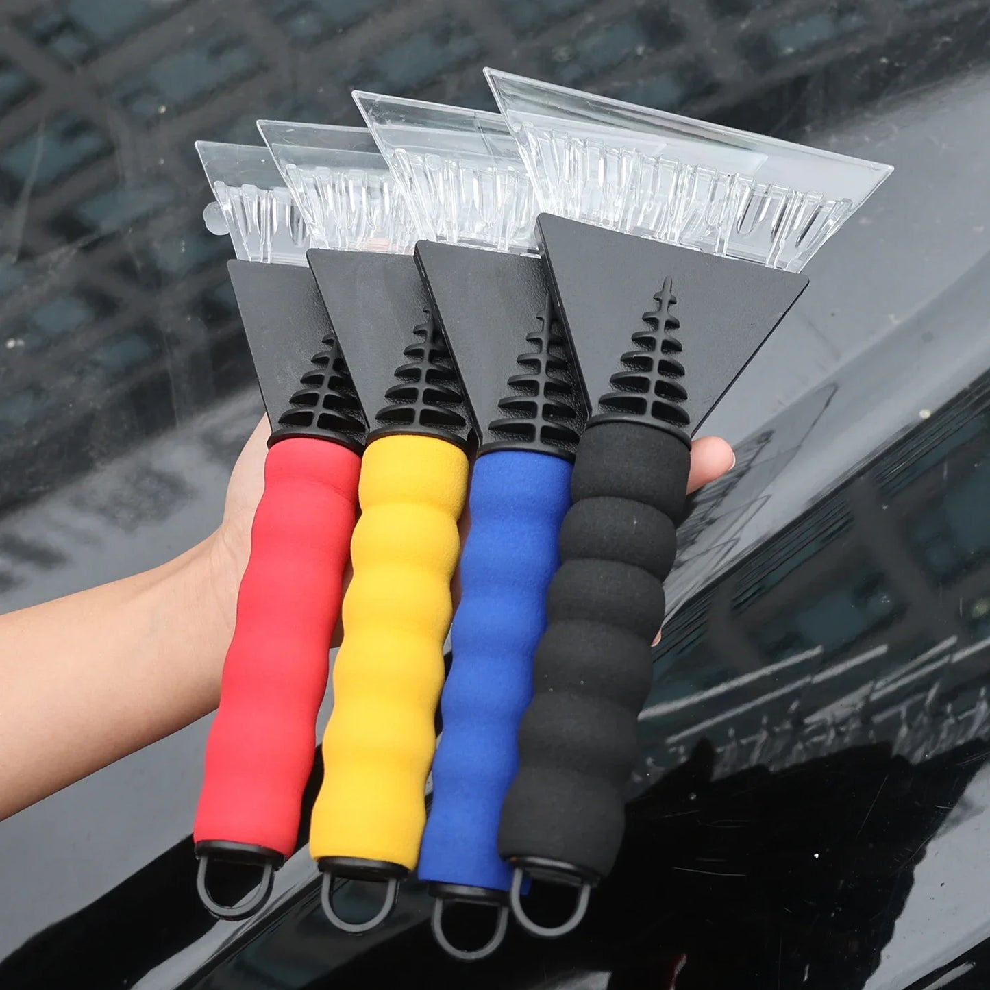 Grattoir à glace pour voiture, brise-glace pour pare-brise, brosses à vitres à nettoyage rapide, outil de déneigement, brosses à neige pour vitres de voiture en hiver, pelle