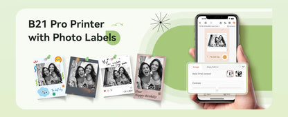 Niimbot B21 B21PRO Mini Adhesive Label Printer Wireless Portable Thermal inkless Maker Photo Barcode PriceTag Sticker 200 300dpi