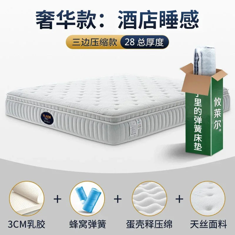 Bedroom Furniture 120x200 150x200 180x200 200x220 Cm Deluxe Roll Packaging Mattress King Size Mattresses Topper Bed Mattresses