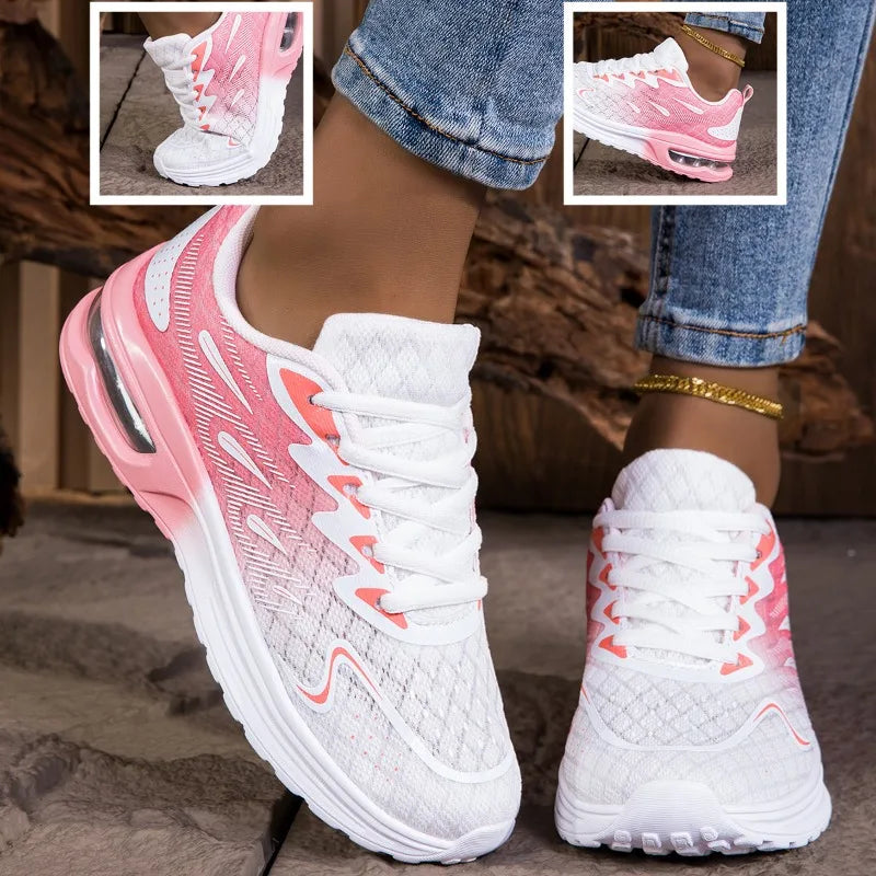 YRZL Women Sneakers Shoes Breathable Lightweight Running Shoes Non Slip Wear Resistant Comfortable Women's  Walking Shoes