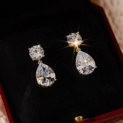 Boucles d'oreilles Taoyu en argent sterling 925 et moissanite 3 carats, pour femmes et hommes. Boucles d'oreilles pendantes en zircon, style minimaliste, bijou raffiné, diamant VVS1, cadeau idéal.