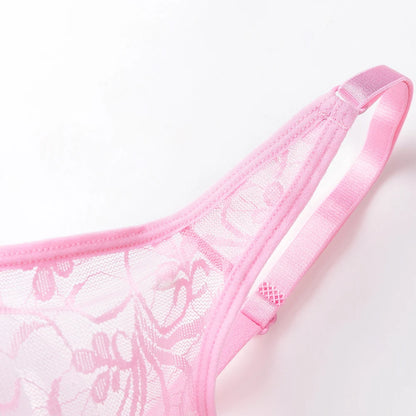 Bras For Women Plus Size Lace Mesh BH Tops Underwire Embroidery See Through Sexy Underwear Lingerie Brassiere A B C D DD Cup