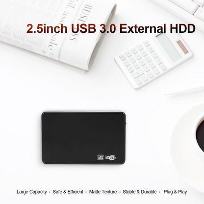 USB 3.0 HDD Enclosure 2.5" SATA HDD SSD External Hard Drive Case 5Gbps High Speed External Hard Drive Disk Box for PC Laptop PS5