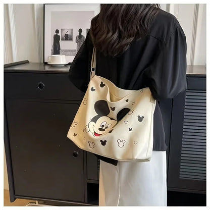 Cute Mickey Bag Ladies and Students with Tote Shoulder Handbag Large Capacity Academic Travel Beach Vacation Storage Gift Ideas