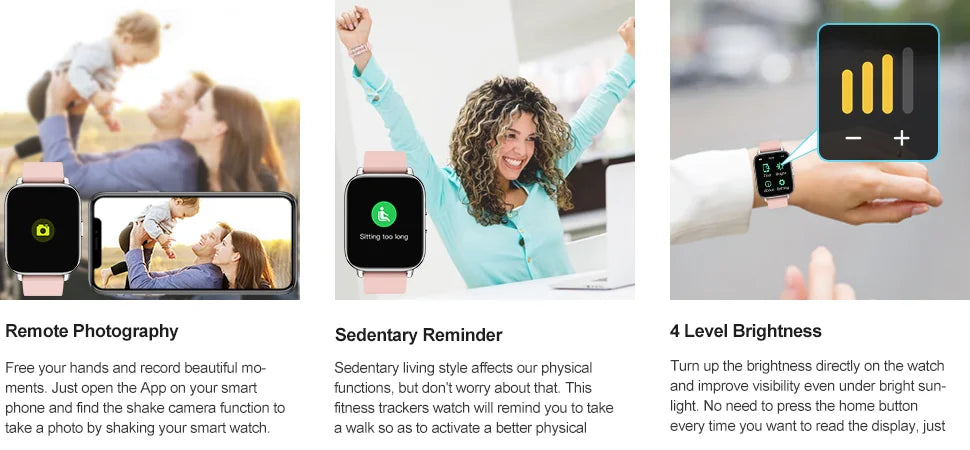 Jxrev Smart Watch, Fitness Tracker Watch for Men Women, 1.69'' Touch Smartwatch Fitness Watch with Ultra Thin Watch.