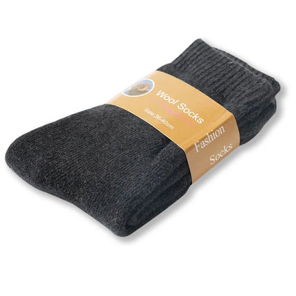 1 Pair Solid Color Wool Socks Men's Sock Women Socks Against Super Thicker Winter Socks High Quality Cold Snow Sock Merino Socks