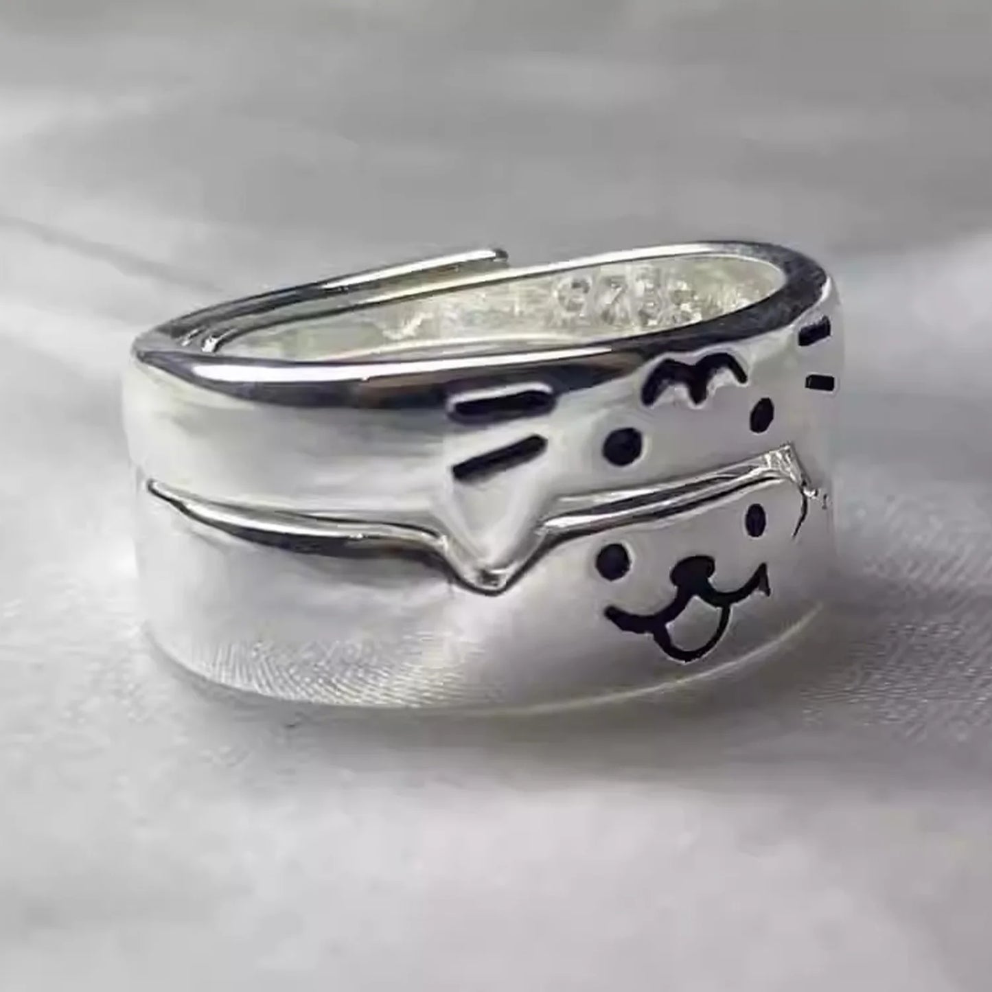 2025 Valentine's Day Rings Cat Dog Animal Adjustable Ring Jewelry Delicate and Stylish Couple Rings for Women Adornment Gifts