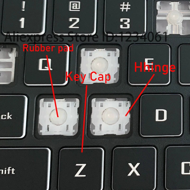 Original Replacement Keycap Key Cap Scissor Clip Hinge Air cushion Rubber pad Button For Notebook Laptop Keyboard Accessories