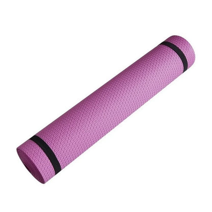 Tapis de yoga antidérapant en mousse EVA confortable de 3 à 6 mm d'épaisseur, idéal pour le yoga, le Pilates et la gymnastique.