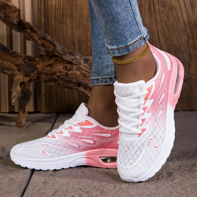 YRZL Women Sneakers Shoes Breathable Lightweight Running Shoes Non Slip Wear Resistant Comfortable Women's  Walking Shoes