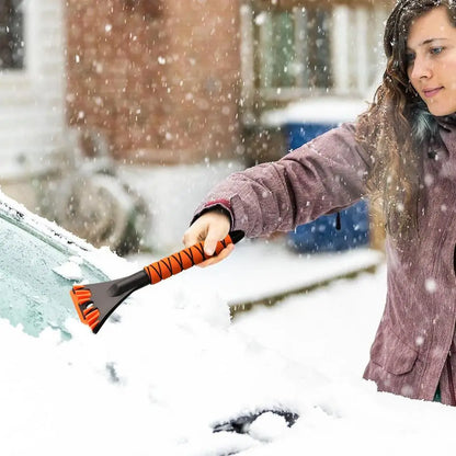 Grattoir à glace pour voiture, pelle à neige, outil de déneigement ergonomique pour pare-brise, dégivrage de vitres automobiles en hiver, portable et multifonction