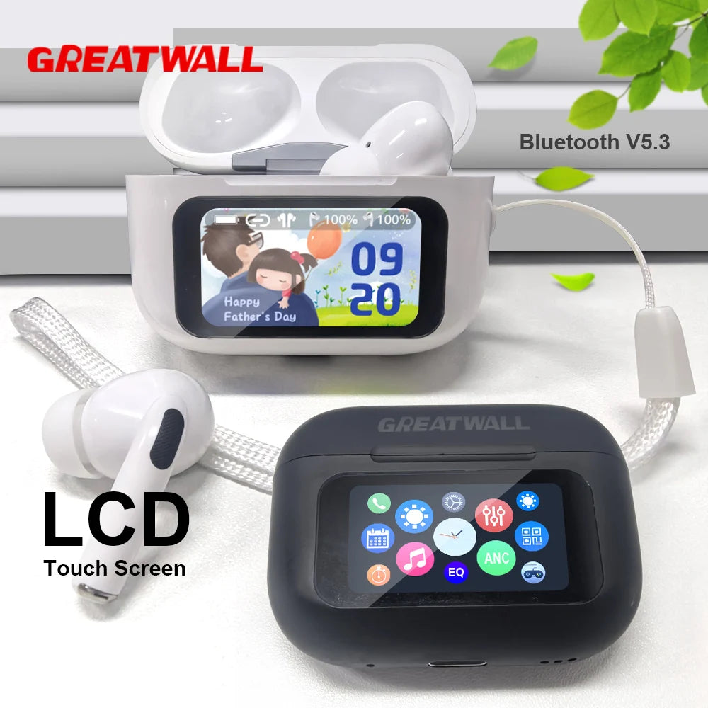 Nouveaux écouteurs sans fil Bluetooth Air Pro : réduction de bruit active (ANC), son HiFi, faible latence, musique HD, commandes tactiles.