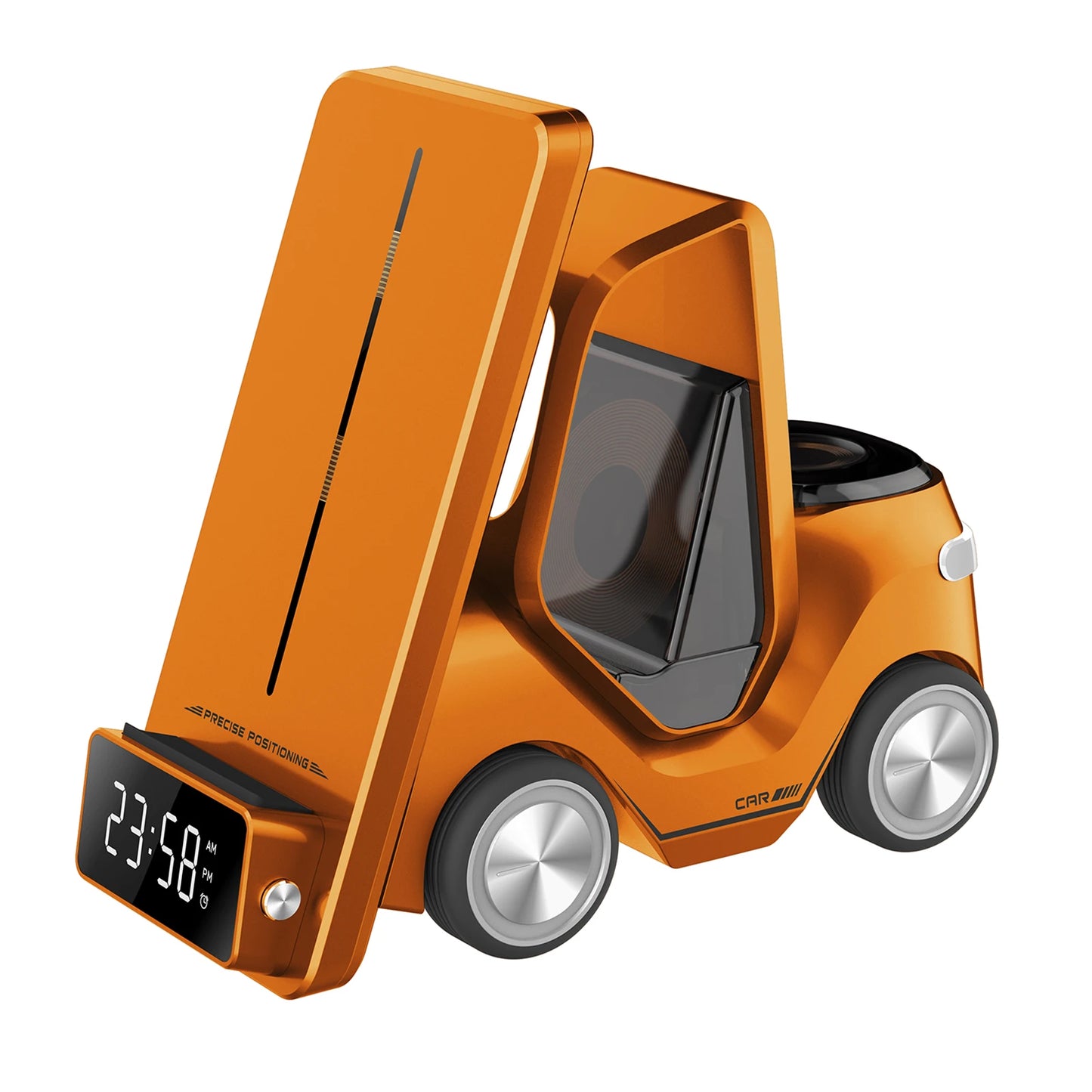 Wireless Charger Stand 5 In 1 Alarm Clock For IPhone 15 14 13 12 Pro Max 8 X XS XR iWatch 8 7 6 5 Airpods Fast Charging Station